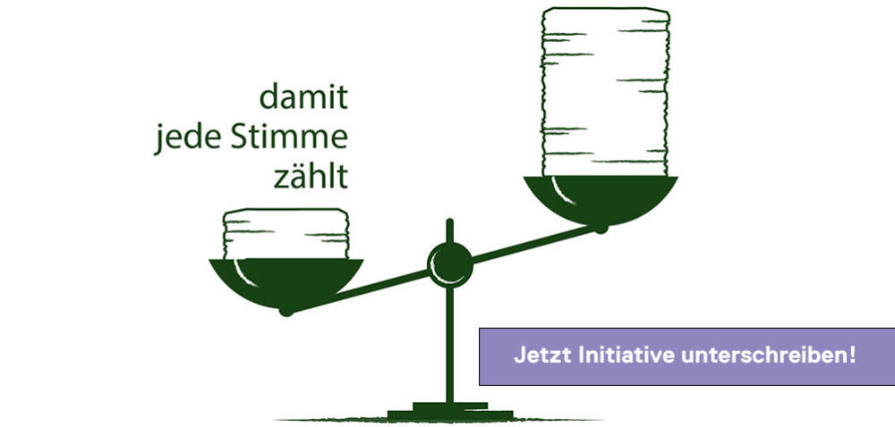 Initiative: Damit jede Stimme zählt.